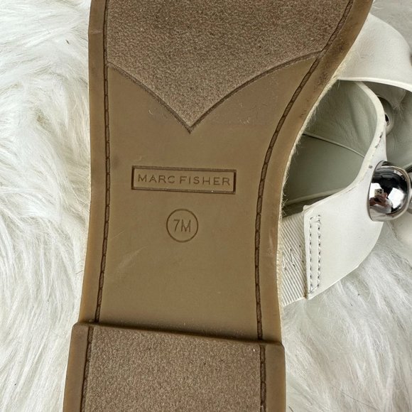 Marc Fisher Prisca Silver Ball Studded Sandals in Grey - Picture 3 of 4